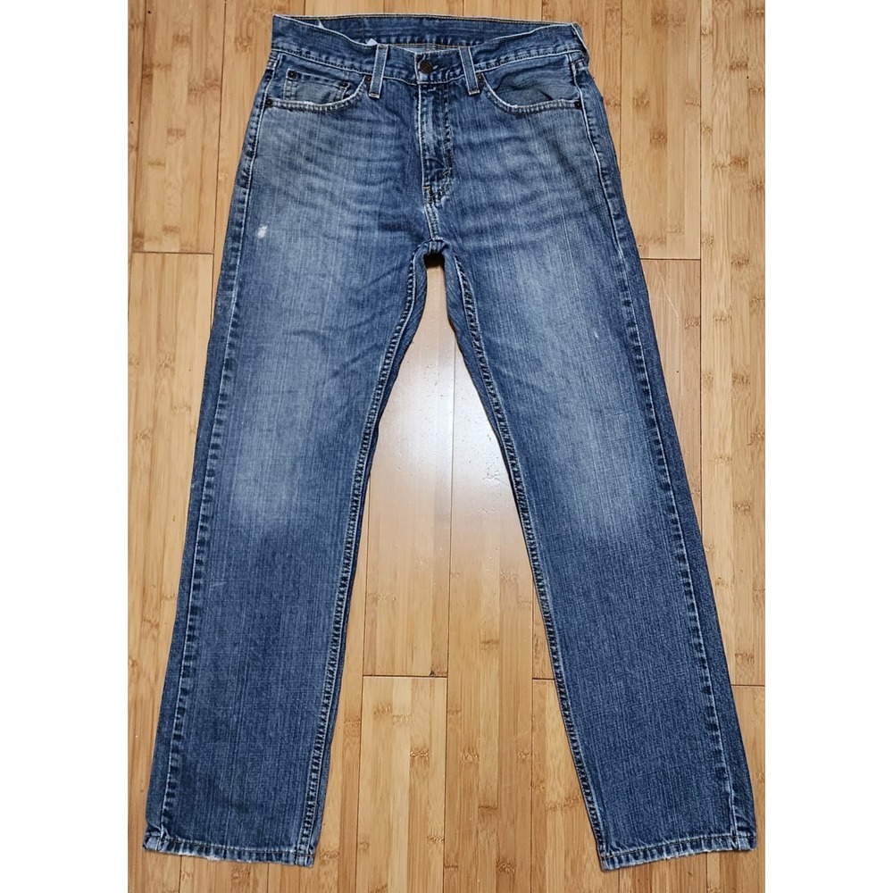 Levis 505 Jeans Mens 30x30 Blue Denim Pants Straight Workwear (30x28 Measured)